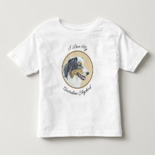 Australian Shepherd Painting - Original Dog Art Toddler T-shirt