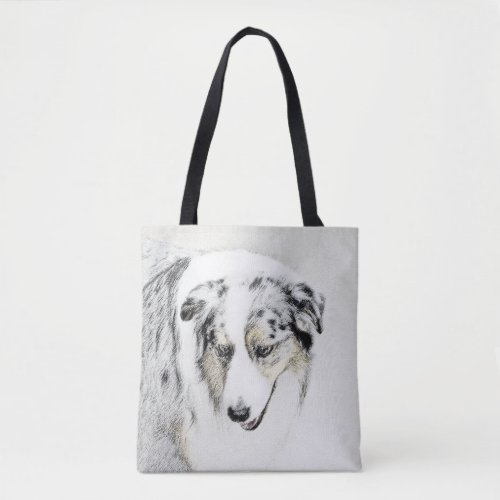 Australian Shepherd Painting _ Original Dog Art Tote Bag