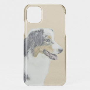 Australian Shepherd Painting - Original Dog Art iPhone 11 Case