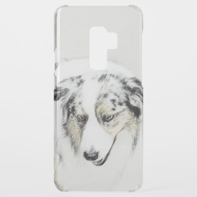 Australian Shepherd Painting - Original Dog Art Uncommon Samsung Galaxy Case (Back)