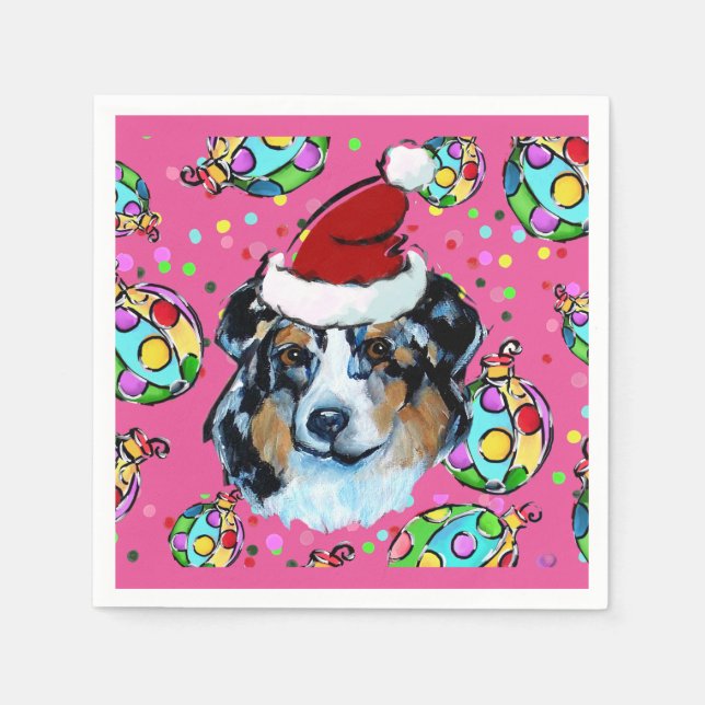 AUSTRALIAN SHEPHERD PAPER NAPKINS (Front)