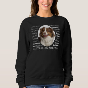 Australian Shepherd Personality Portrait Sweatshirt