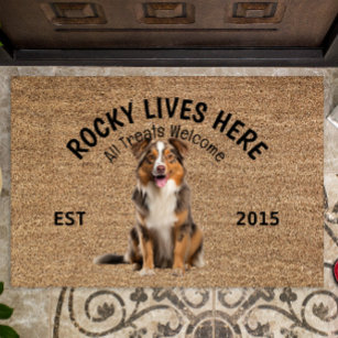 Australian Shepherd Personalized Dog Lover Doormat