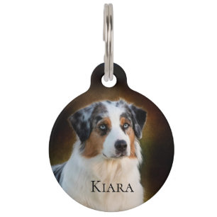 Australian Shepherd Pet ID Tag