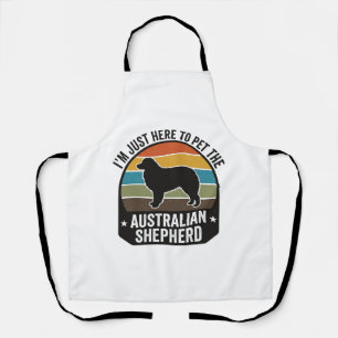 Australian Shepherd Pet Lover Vintage Dog Shirt De Apron