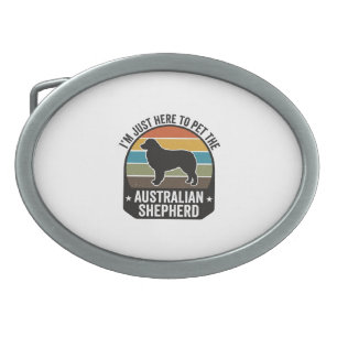 Australian Shepherd Pet Lover Vintage Dog Shirt De Belt Buckle