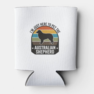 Australian Shepherd Pet Lover Vintage Dog Shirt De Can Cooler