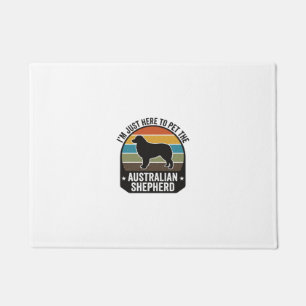 Australian Shepherd Pet Lover Vintage Dog Shirt De Doormat