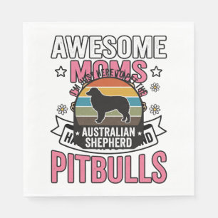 Australian Shepherd Pet Lover Vintage Dog Shirt De Napkins