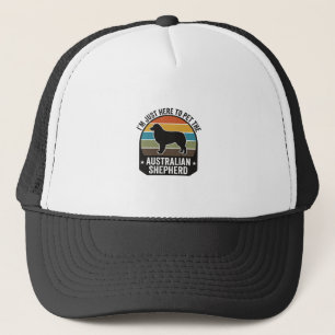 Australian Shepherd Pet Lover Vintage Dog Shirt De Trucker Hat