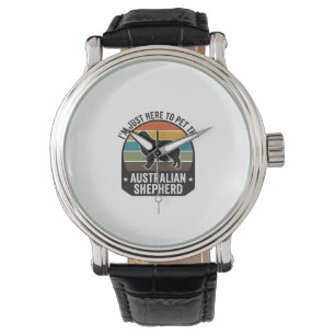 Australian Shepherd Pet Lover Vintage Dog Shirt De Watch