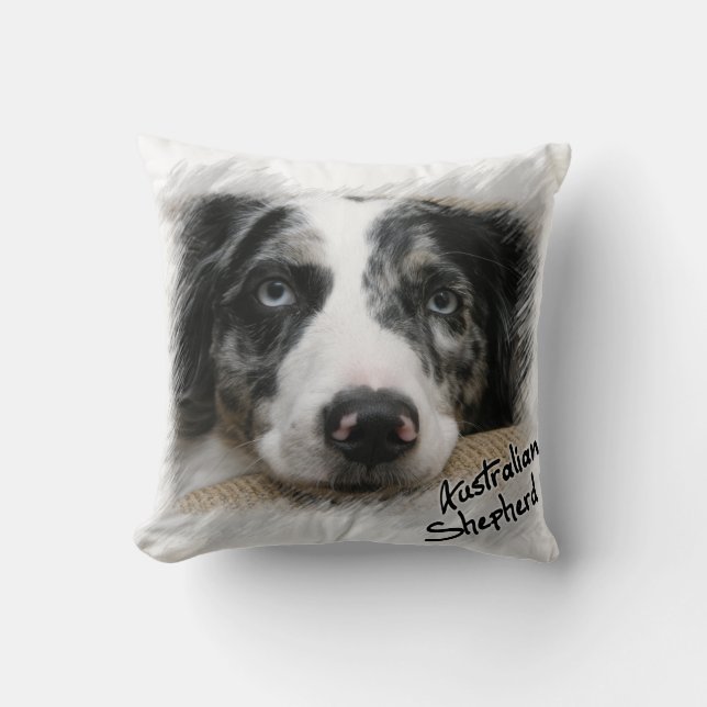 Australian Shepherd Pillow (Front)
