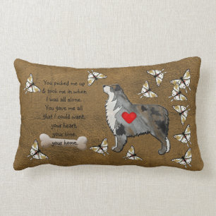 Australian Shepherd Poem Lumbar Pillow