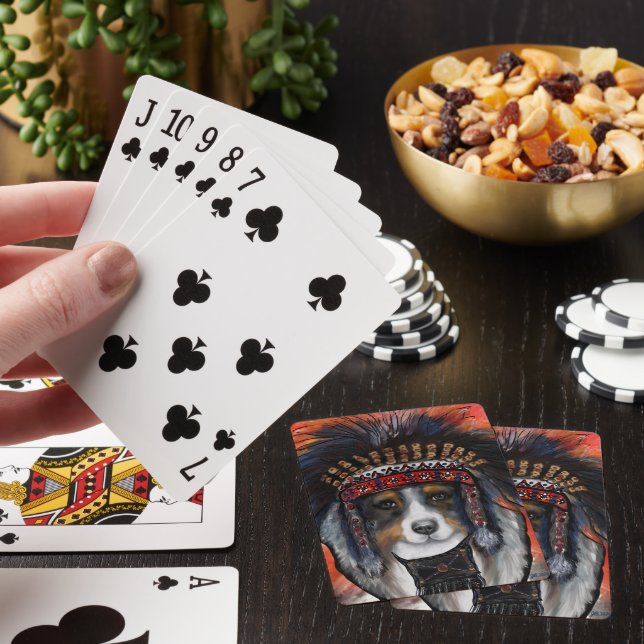 AUSTRALIAN SHEPHERD    POKER CARDS (In Situ)
