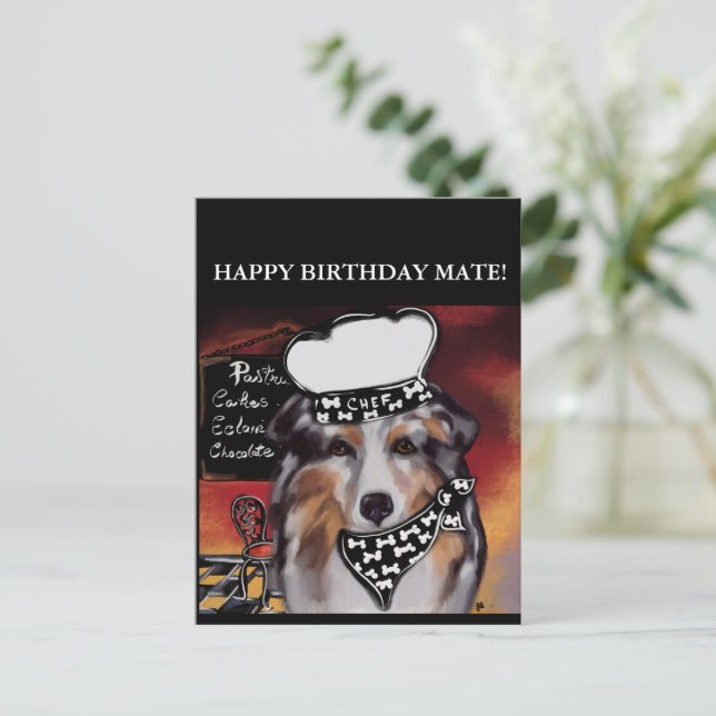 AUSTRALIAN SHEPHERD  POSTCARD (Standing Front)