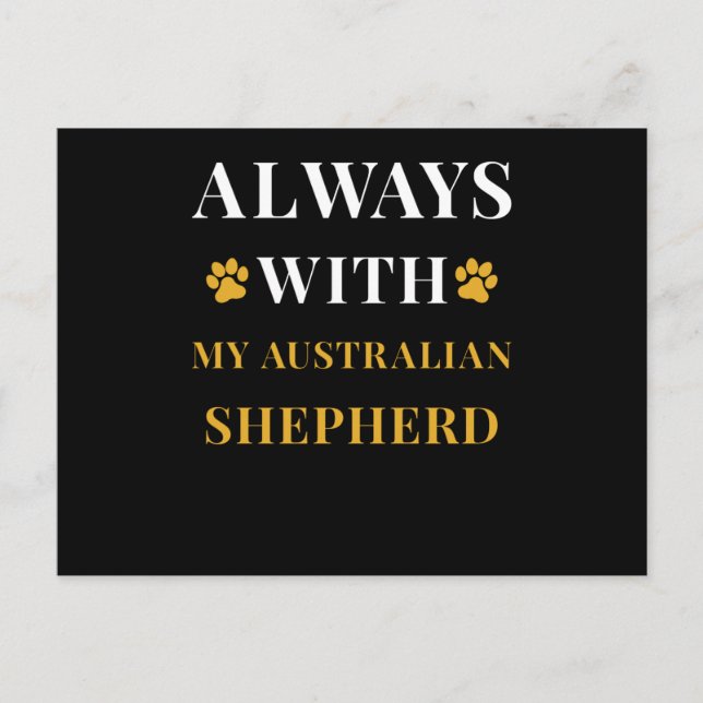 Australian Shepherd Postcard (Front)