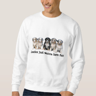 Australian Shepherd Puppies Unisex Sweatshirt