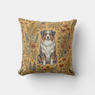 Australian Shepherd Ranch Field Pillow