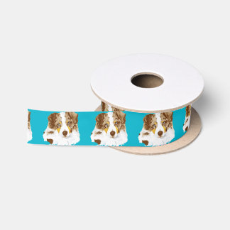 Australian Shepherd Red Merle Dog Ribbon