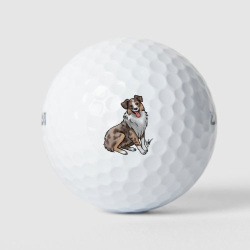 Australian Shepherd _ Red Merle Golf Balls