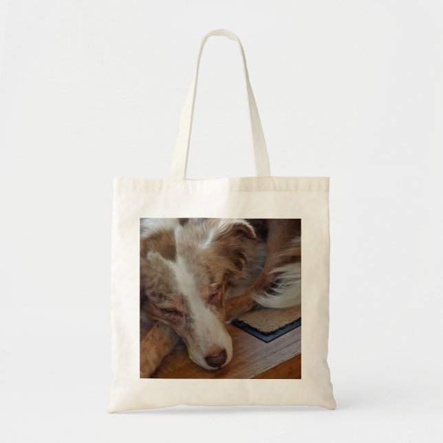 australian shepherd red merle sleeping tote bag (Front)
