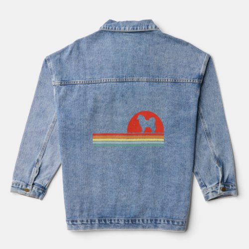 Australian Shepherd Retro Vintage 60s 70s  Denim Jacket