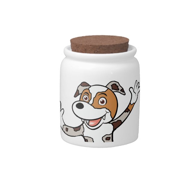australian shepherd rred merle peeking candy jar (Front)