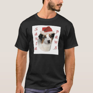 Australian Shepherd Santa Paws T-Shirt
