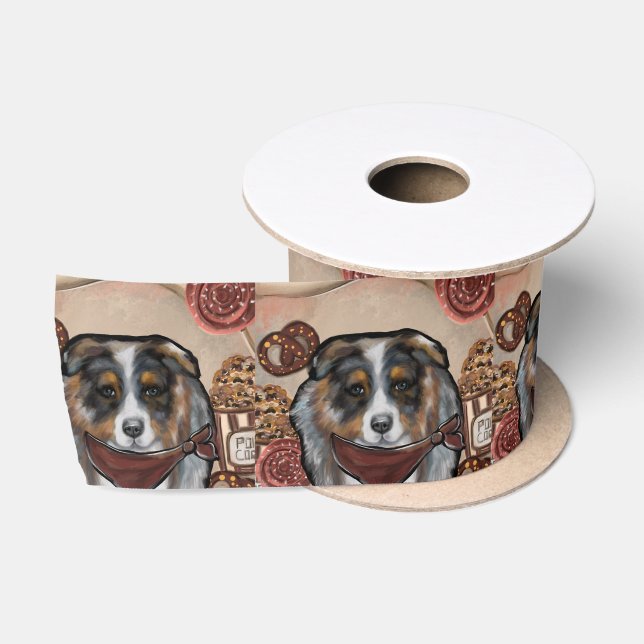  AUSTRALIAN SHEPHERD SATIN RIBBON (Spool)