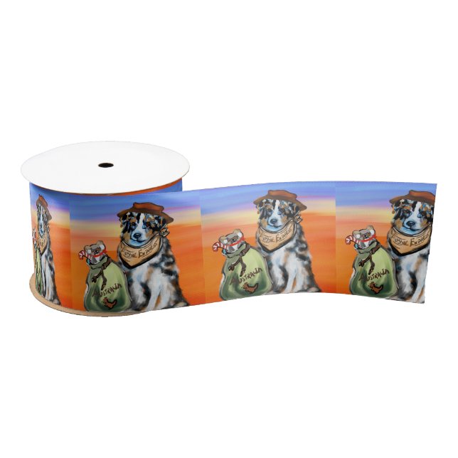 AUSTRALIAN SHEPHERD SATIN RIBBON (Spool)