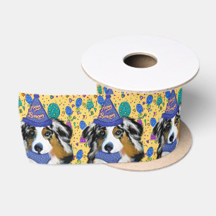AUSTRALIAN SHEPHERD SATIN RIBBON