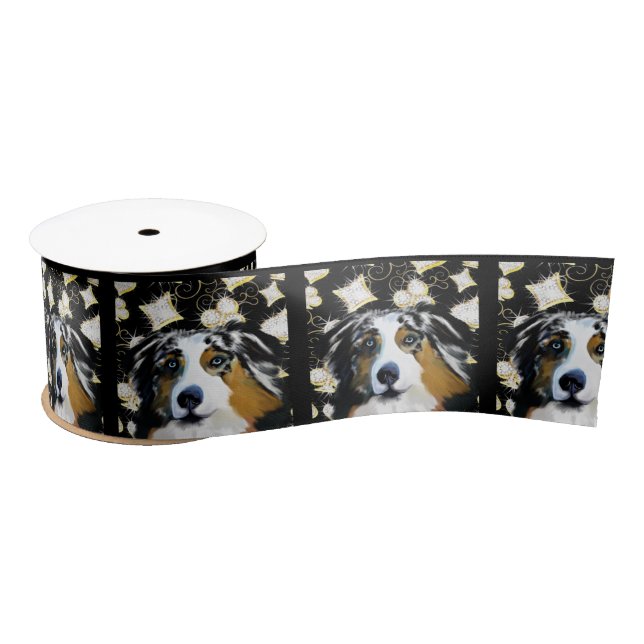 Australian Shepherd   Satin Ribbon (Spool)