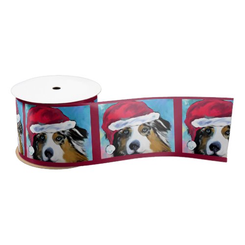 AUSTRALIAN SHEPHERD   SATIN RIBBON