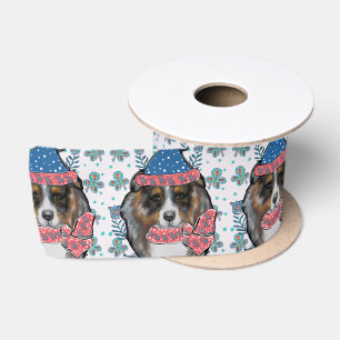 AUSTRALIAN SHEPHERD SATIN RIBBON