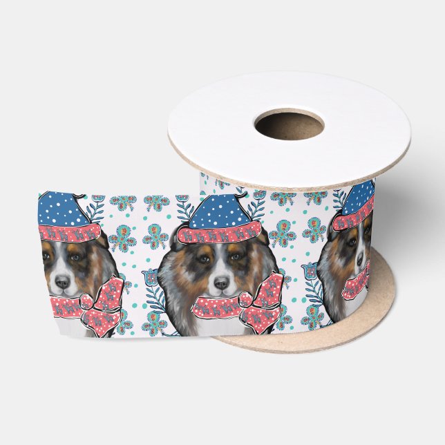 AUSTRALIAN SHEPHERD SATIN RIBBON (Spool)