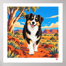 Australian Shepherd | SAVOR THE JOURNEY Art Print