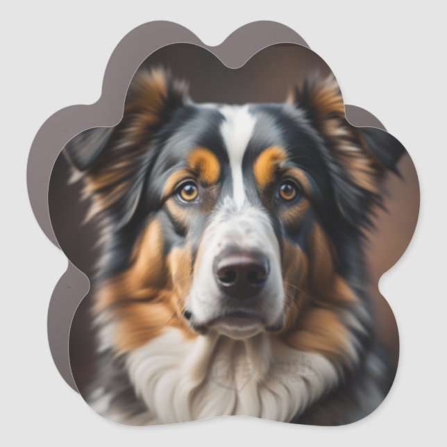Australian Shepherd Sheep Dog Magnet (Front)