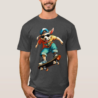 Australian Shepherd Skateboard - Dog T-Shirt