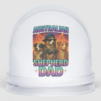 Australian Shepherd Snow Globe
