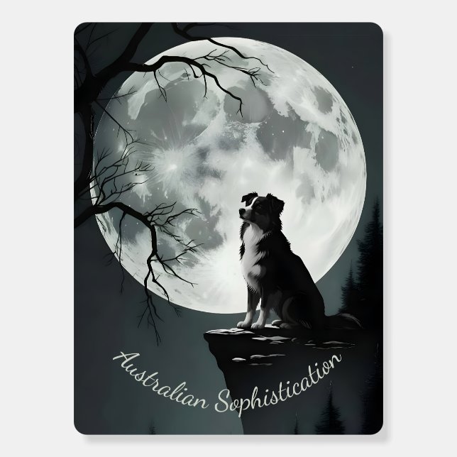 Australian Shepherd Sophistication Foam Board (Front)