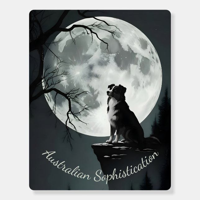 Australian Shepherd Sophistication Foam Board (Front)