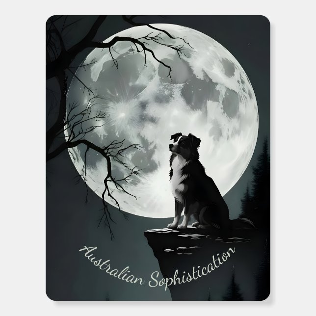 Australian Shepherd Sophistication Foam Board (Front)