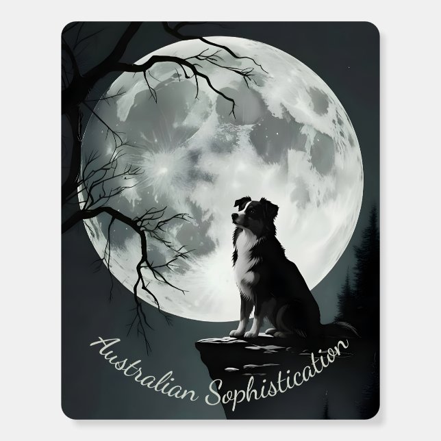 Australian Shepherd Sophistication Foam Board (Front)
