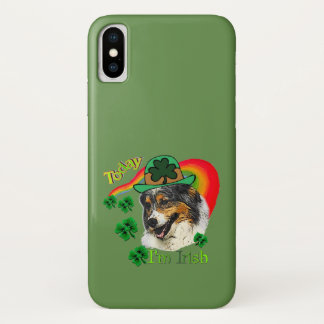Australian Shepherd St Patricks iPhone X Case