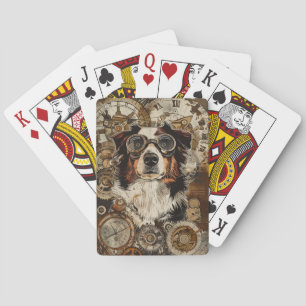 Australian Shepherd Steampunk Poker Cards