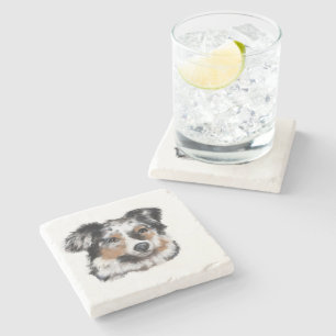 Australian Shepherd Stone Coaster