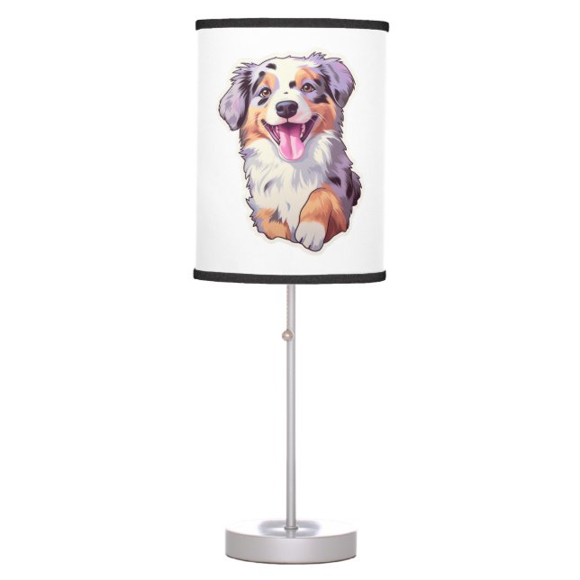 Australian Shepherd    Table Lamp (Front)