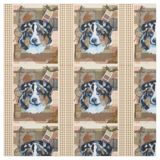 AUSTRALIAN SHEPHERD - THANKSGIVING FABRIC