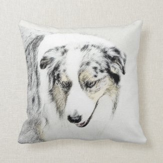 Australian Shepherd Throw Pillow