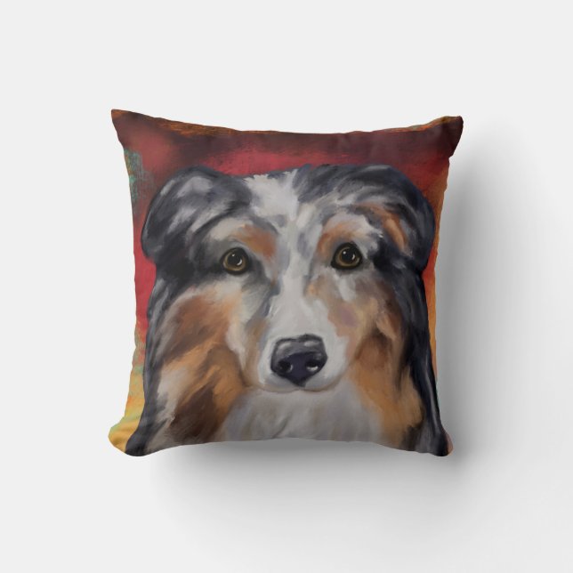 AUSTRALIAN SHEPHERD     THROW PILLOW (Front)